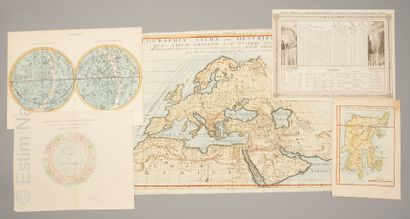 GEOGRAPHIE ET ASTRONOMIE
Réunion de cartes,...