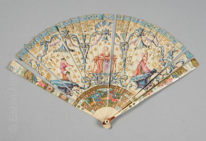 EVENTAILS
Eventail brisé en ivoire, les panaches...