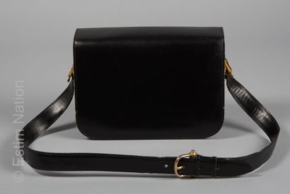 CELINE
BLACK BOX BAG with three gussets and...