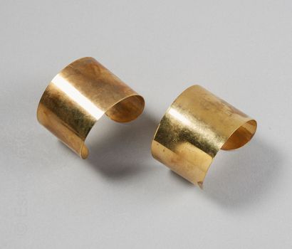 MANCHETTES 
Set of two copper cuffs

(traces...