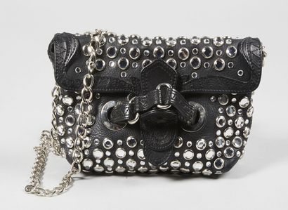 Sonia RYKIEL
SMALL BAG in black grained leather...