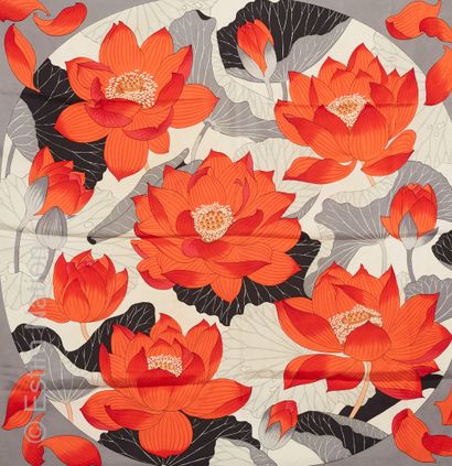 HERMES
TWO PRINTED SILK SQUARE the first...