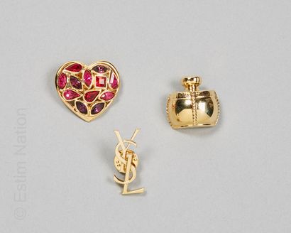 Yves Saint LAURENT
TWO PINS and a HEART SHAPED...