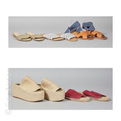 ASOS, ZARA
Pair of wedge ESPADRILLES, THREE...