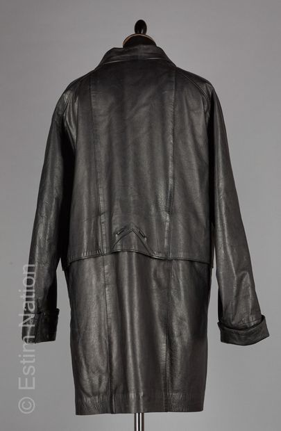 J. DIAS
AMPLE COAT in black leather with...
