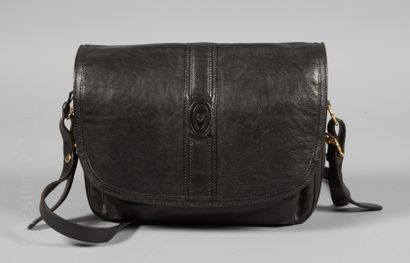 POLLENI VINTAGE
BESACE in black leather with...