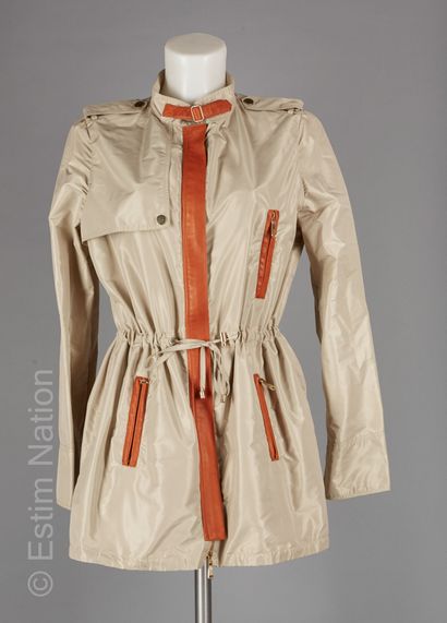 Georges RECH
PARKA in beige nylon with cognac...