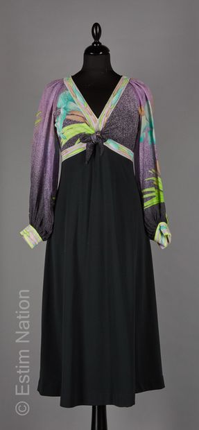 LEONARD vintage
Black silk jersey dress with...