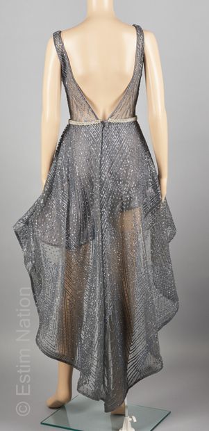 CORIZZI
Cocktail dress in steel polyester...