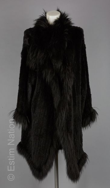 Sonia RYKIEL
Black rabbit knit coat with...