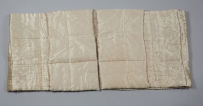 CHANEL
TWO IMPORTANT quilted silk satin shawls...