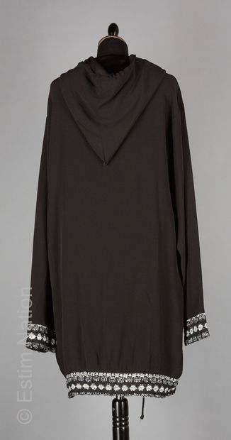 BY SASHA
SWEATER DRESS in black crepe, ties...