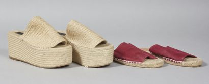 ASOS, ZARA
Pair of wedge ESPADRILLES, THREE...