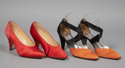RENE MANCINI, LAURENT MERCADAL
Pair of orange...