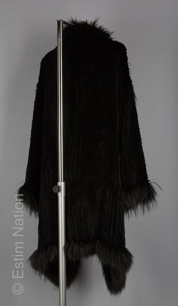 Sonia RYKIEL
Black rabbit knit coat with...