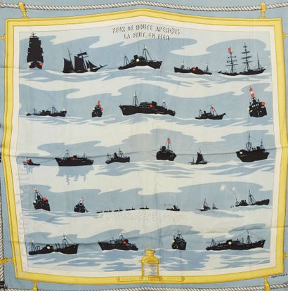 HERMES
TWO PRINTED SILK SQUARE the first...