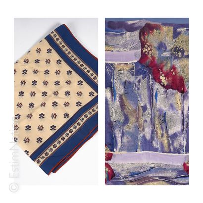 CELINE, TORRENTE
SMALL SQUARE in silk crepe...