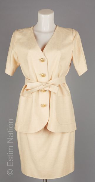 SAINT LAURENT Rive Gauche circa 1980/85
Beige...