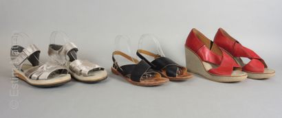 APC, JIRELLE
CINQ PAIRES DE SANDALES : certaines...