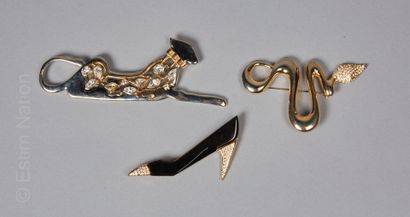 SCHERRER Paris
TROIS IMPORTANTES BROCHES...