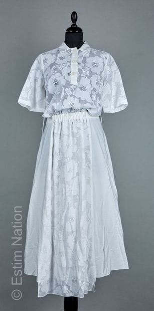 POUSTOVIT
ROBE en coton ajouré blanc à décor...
