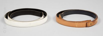 HERMES PARIS (1978 ET 2007)
DEUX FINES CEINTURES...