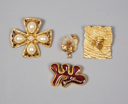 NINA RICCI, LINA HATTAB, ANONYME
TROIS BROCHES...