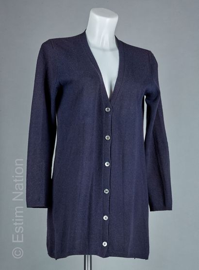 S MAX MARA
CARDIGAN en cachemire bleu, fente...