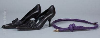 SERGIO ROSSI, ANONYME
PAIRE D'ESCARPINS en...