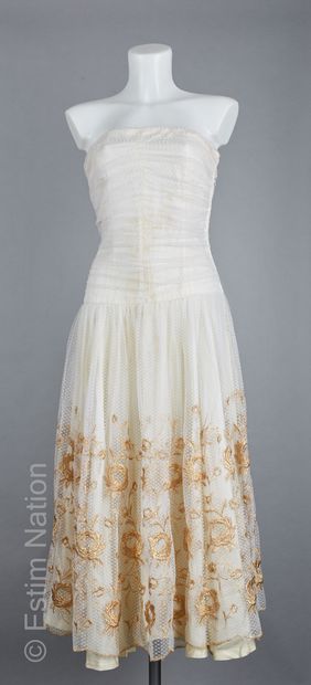 SCHIAPARELLI ATELIER CIRCA 1978/80
ROBE bustier...