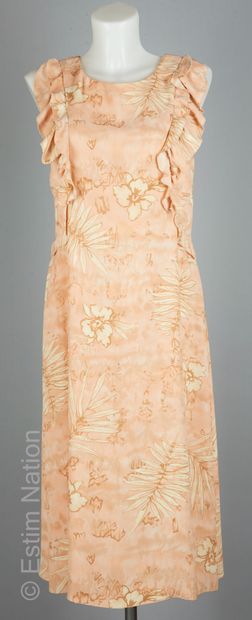 ANONYME
ROBE droite en crêpe de soie imprimée...