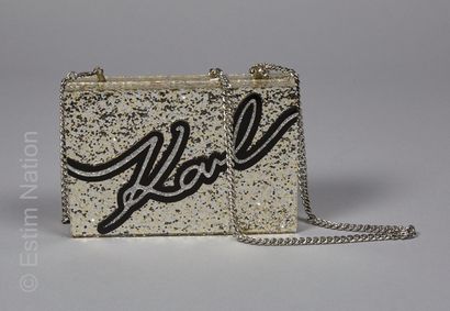 Karl LAGERFELD
MINAUDIERE en plastique pailleté...