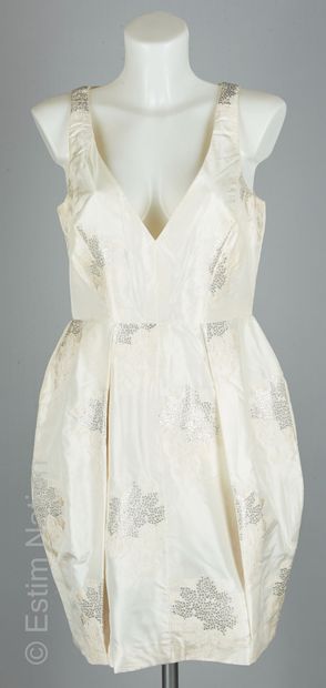 ANONYME
ROBE droite en crêpe de soie imprimée...