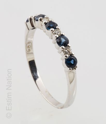 DEMIE ALLIANCE OR, SAPHIR ET DIAMANTS
Half...