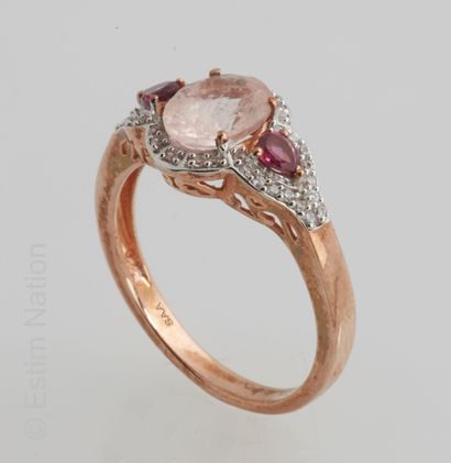 BAGUE VERMEIL, MORGANITE ET TOURMALINES ROSES
Ring...