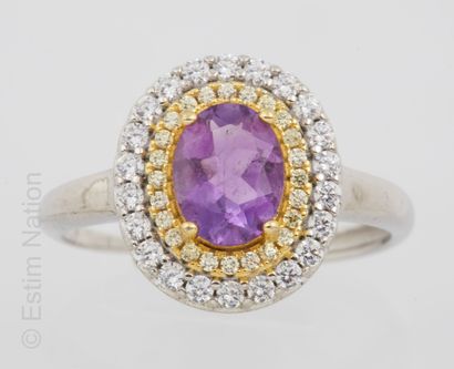 BAGUE AMETHYSTE
Ring in silver 925/°° and...