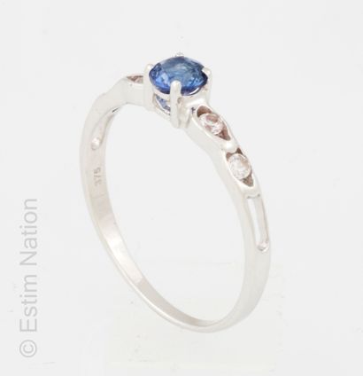 BAGUE OR ET SAPHIR
Ring in white gold 9K...