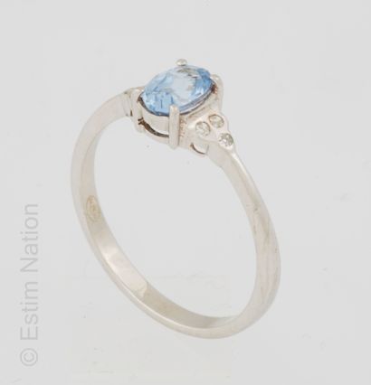 BAGUE OR, AIGUE MARINE ET DIAMANTS
Ring in...