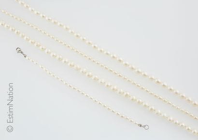 BIJOUX PERLES
Set of freshwater pearl jewelry...