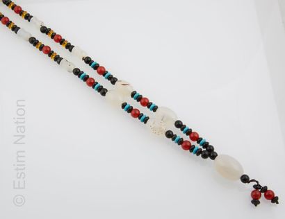 COLLIER PIERRES DURES 
Sautoir composé de...