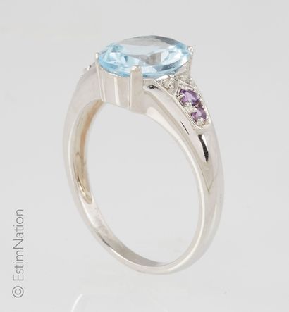 BAGUE ARGENT TOPAZES ET AMÉTHYSTES
Silver...