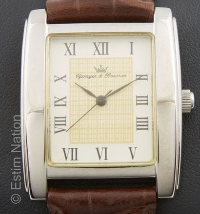 Younger & Bresson. Steel bracelet watch....