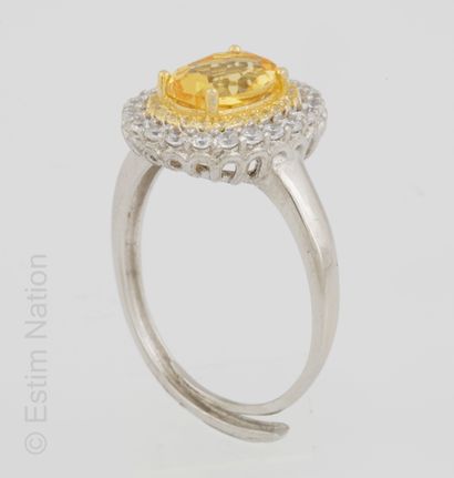 BAGUE CITRINE
Ring in silver 925/°° and gilded...