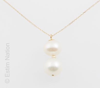 COLLIER OR PERLES 
Necklace composed of a...