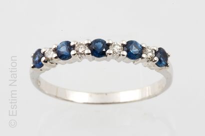 DEMIE ALLIANCE OR, SAPHIR ET DIAMANTS
Half...