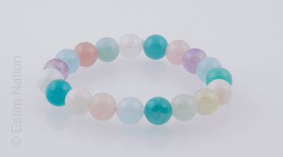 BRACELET QUARTZ, AMÉTHYSTES, AIGUE -MARINE...
