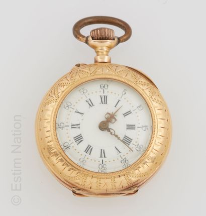 MONTRE OR
Neck watch in 18K yellow gold (750°/00)...