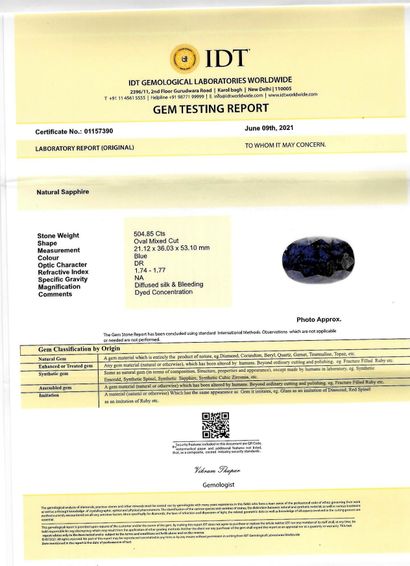 IMPORTANTE RACINE DE SAPHIR AVEC CERTIFICAT
A...