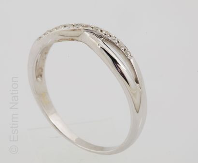 BAGUE OR ET DIAMANTS
Ring in white gold 9K...