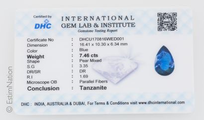 PENDENTIF OR TANZANITE DIAMANTS

18K (750°/00)...
